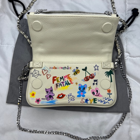 Rock Nano Humberto Cruz Crossbody - Zadig & Voltaire - Leather - Beige - Picture 3 of 16